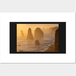 Twelve Apostles in the haze. Posters and Art